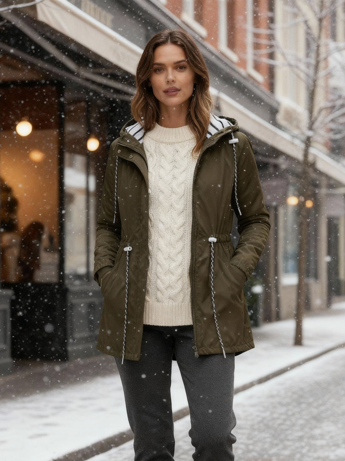 Dames Waterdichte Lange Jas – Zwart, Ademend, Geschikt voor Alle Seizoenen en Buitenactiviteiten