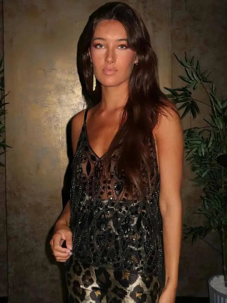 Bellara | Glam Beaded Cami Top